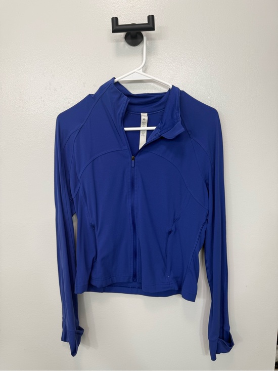 lululemon athletica Tops - lululemon athletica Royal Blue Full-Zip crop Lightweight Jacket